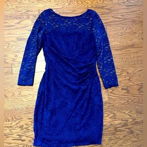Lauren by Ralph Lauren Blue Lace Dress